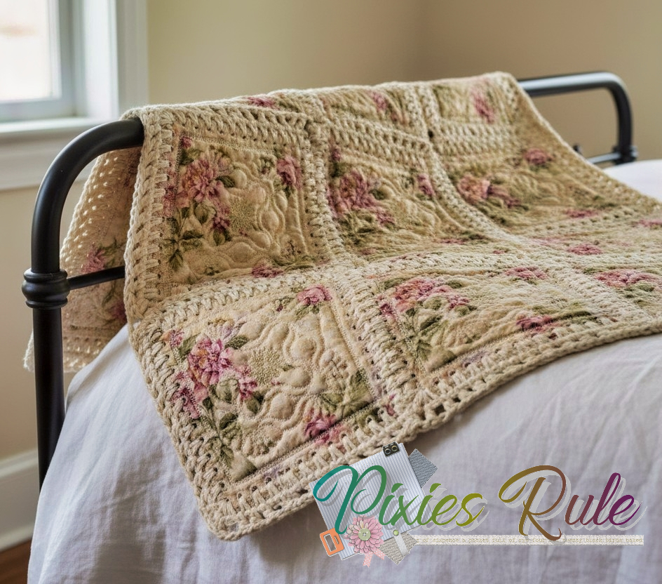 Mock Fusion - Ribbon 4x4 Machine Embroidery Design by Pixies Rule