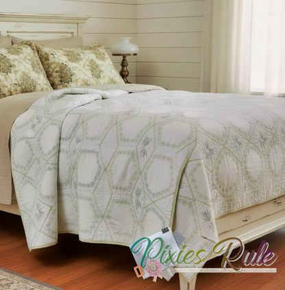 Mock Secret Garden Large Hoop Multiples 200x300 Machine Embroidery Design by Pixies Rule