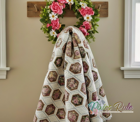 Mock Secret Garden Large Hoop Multiples 230x300 Machine Embroidery Design by Pixies Rule