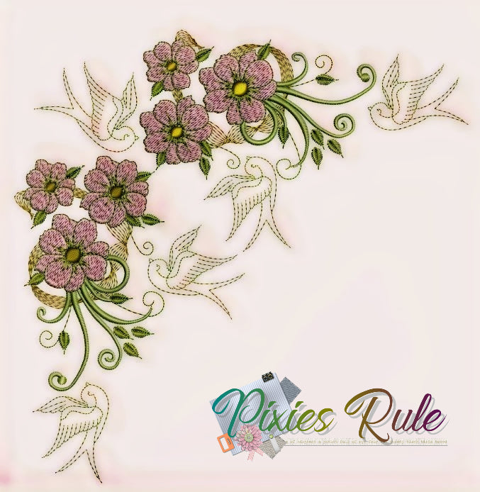 Spring Tweets Pillow & Quilt Set - 6x6