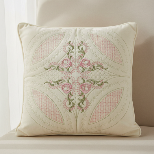 Timeless Mock Double Wedding Ring Quilt 8x8