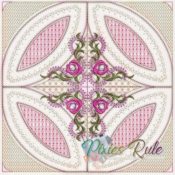 Timeless Quilt 5x7 Machine Embroidery Design by Pixies Rule