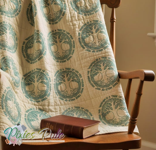 Tree of Life Bluework 8x8