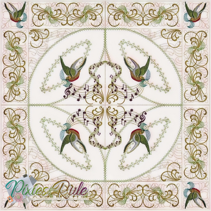 Tweet Melody Pillow 8x8