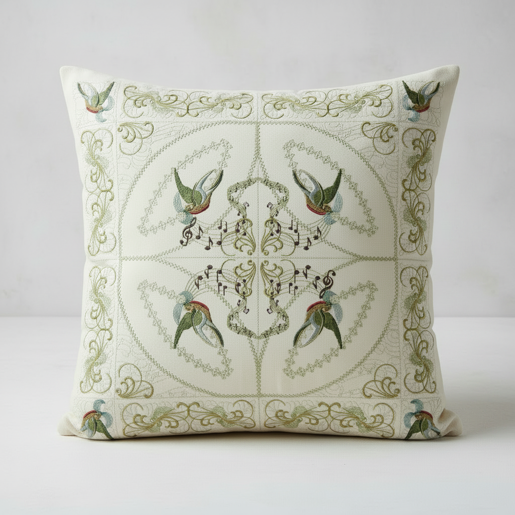 Tweet Melody Pillow 8x8