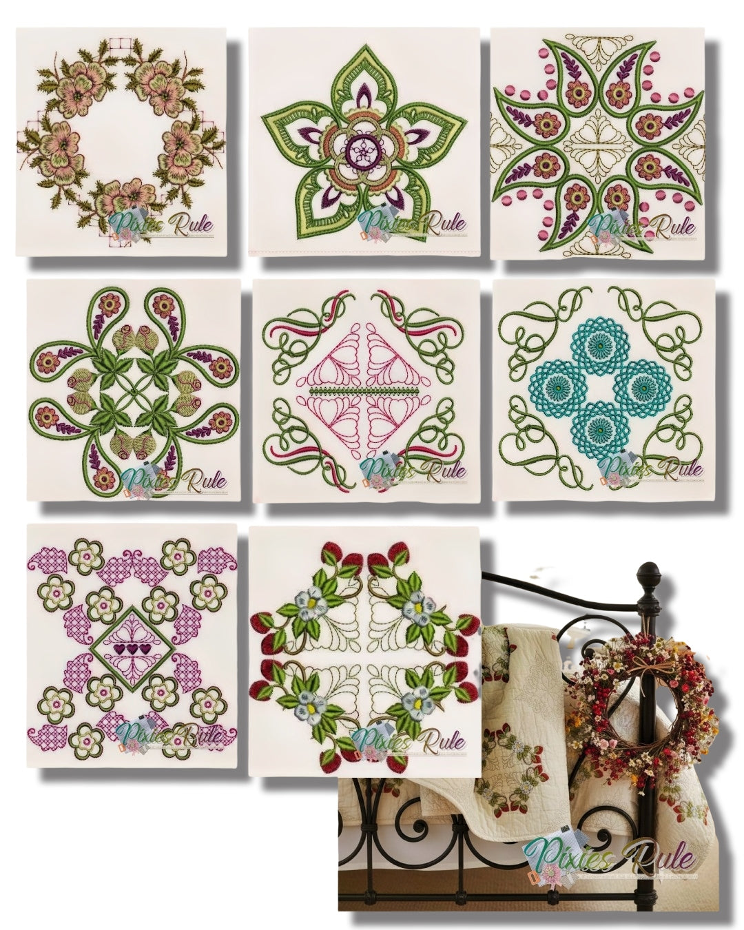 Utopia Machine Embroidery Design by Pixies Rule