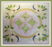 Heirloom Mock Cathedral Windows Quilt 6X6