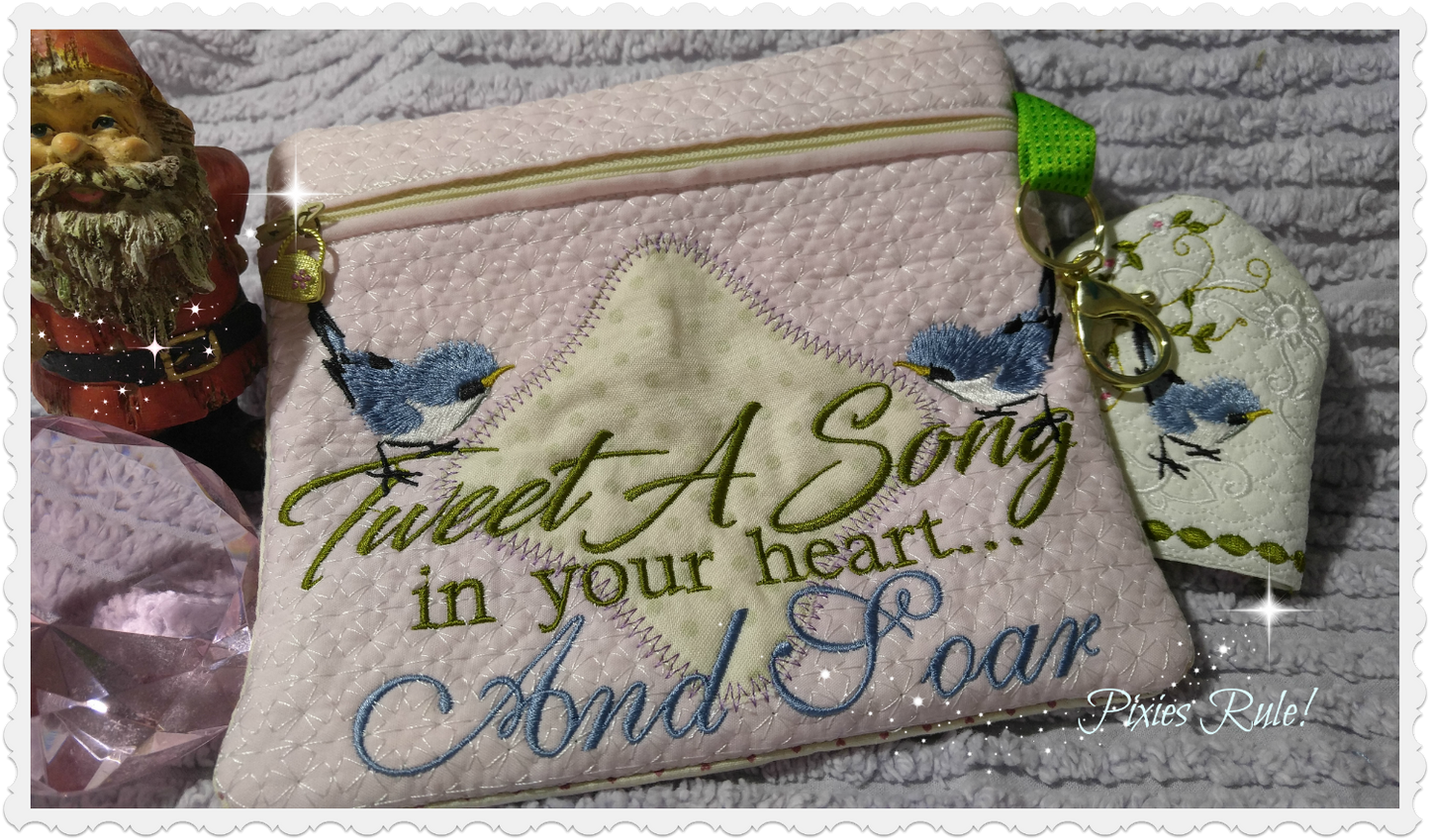 Tweet A Song 8x8 Zipper Pouch