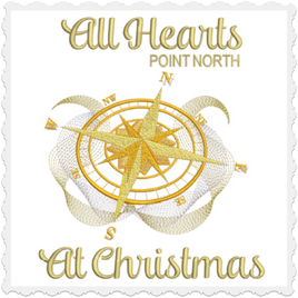 All Hearts Point North At Christmas 6x6