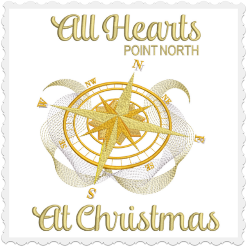 All Hearts Point North At Christmas 8x12