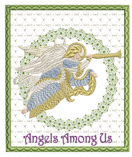 Angels Among Us Ornament Card