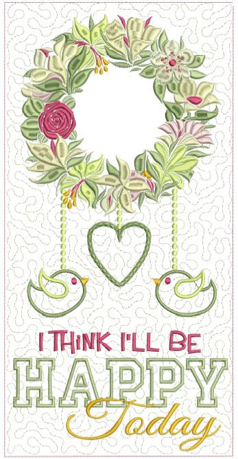 Be Happy Wall Hanging 8x12
