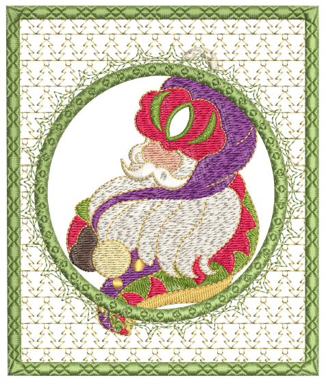 Believe In Santa Ornament Card