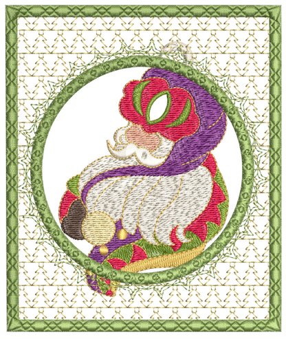 Believe In Santa Ornament Card