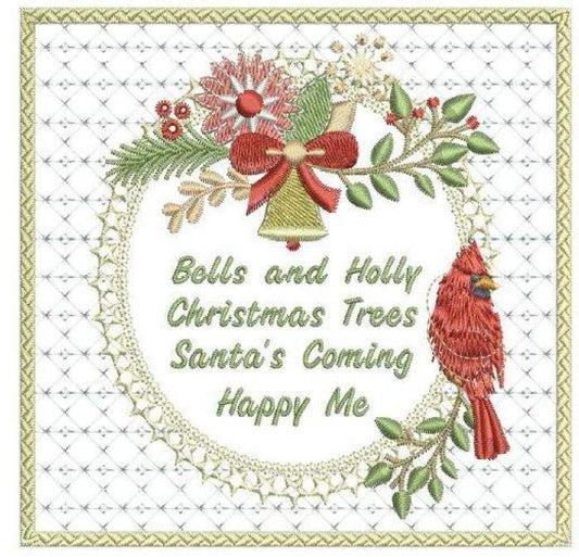 Bells & Holly Frame