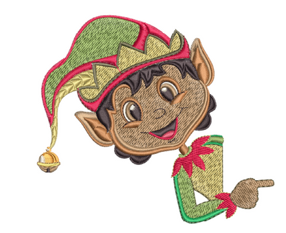 Magic Christmas Pillow Case - Black Girl Elf 5x7