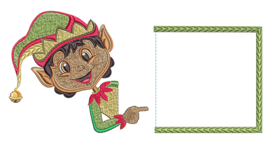 Magic Christmas Pillow Case - Black Girl Elf 5x7