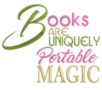 Books Are Portable Magic 6x6