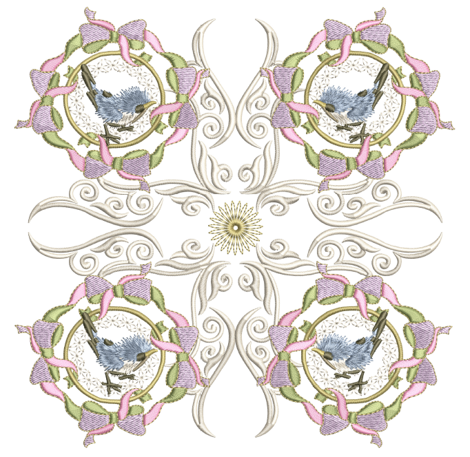 Bows & Baby Jays 8x8