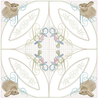 Bunny for Baby Quilt & Wall Hanging 5x5