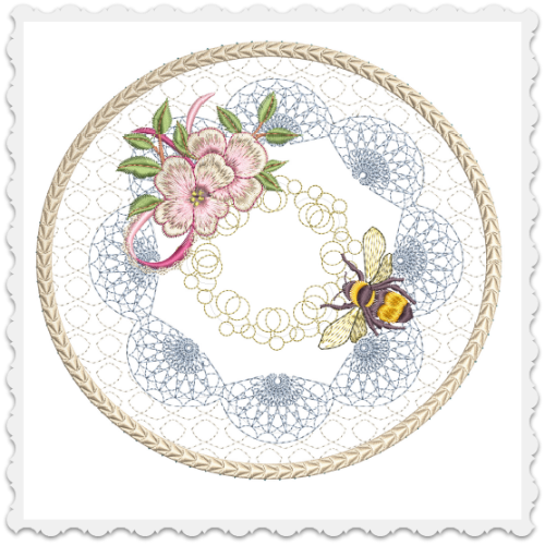 Busy Bee Mug Mat 6x6