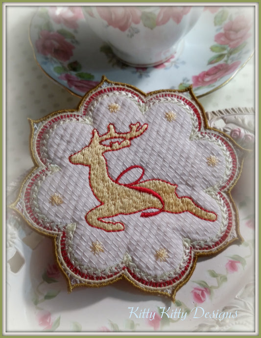 Christmas Deer Coaster