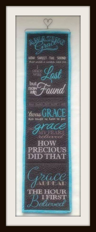 Amazing Grace Wall Hanging 5x7