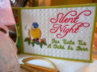 Silent Night Greeting Card