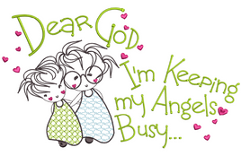 Dear God - Angels Busy  8x14