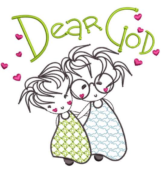 Dear God - Angels Busy 6x6