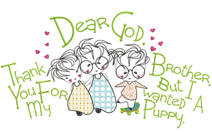 Dear God - Thank You For My Brother 5x7