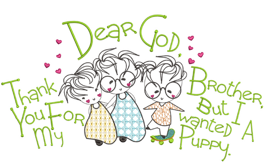 Dear God - Thank You For My Brother 8x12