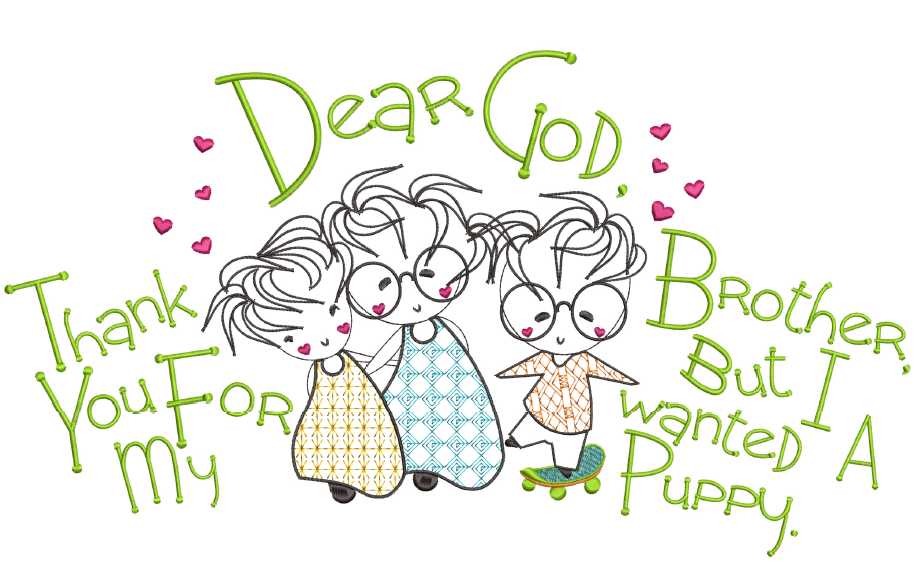 Dear God - Thank You For My Brother 7x11