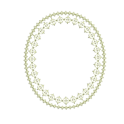 Lady Chatelaine Monogram Frames