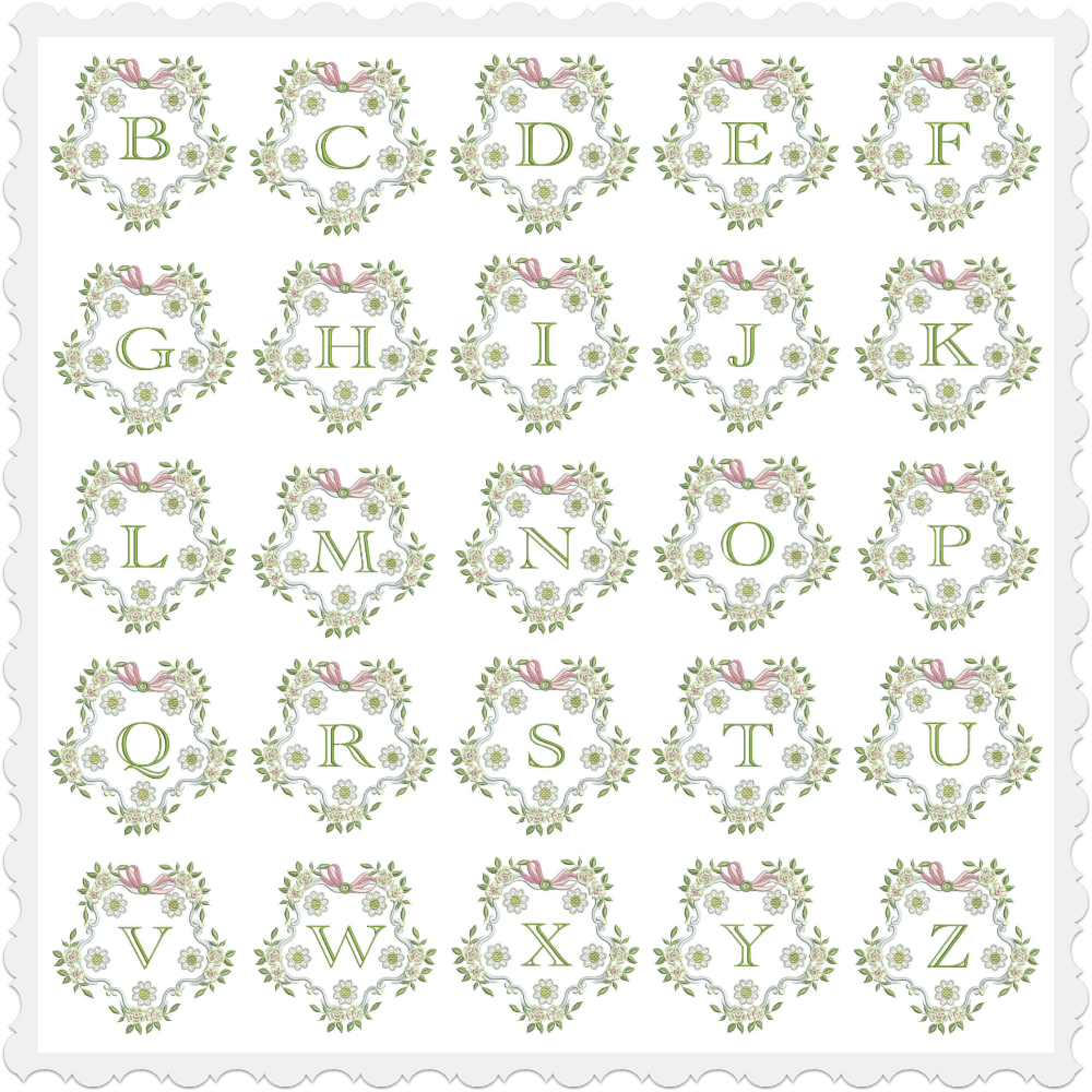 English Garden Alphabet 4x4