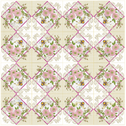 English Garden Quilt 8x8