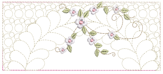 Flower Trails Quilt - 8x8