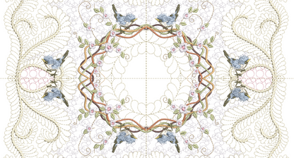 Flower Trails Quilt - 8x8