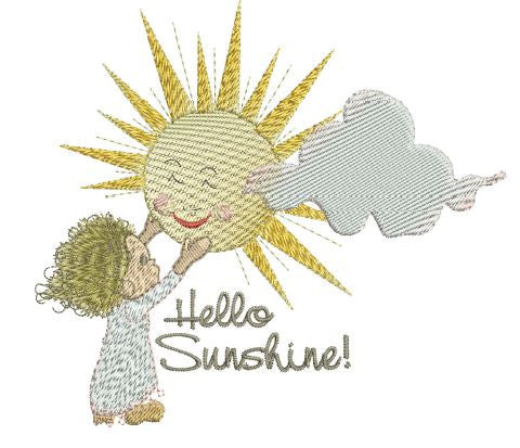 Hello Sunshine-Goodnight Moon 5x7