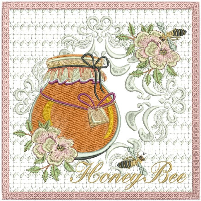 Honey Bee Mug Mat 8x8