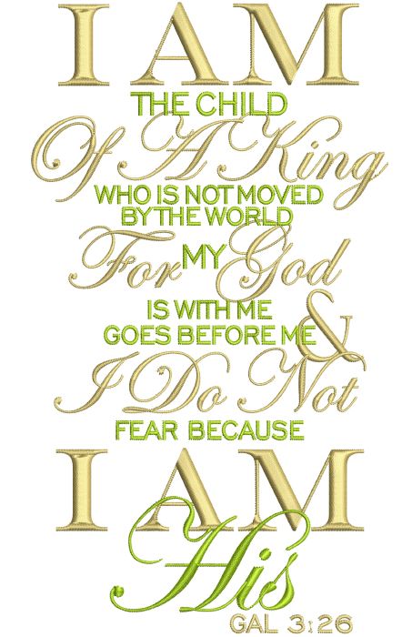 I Am His 8x14