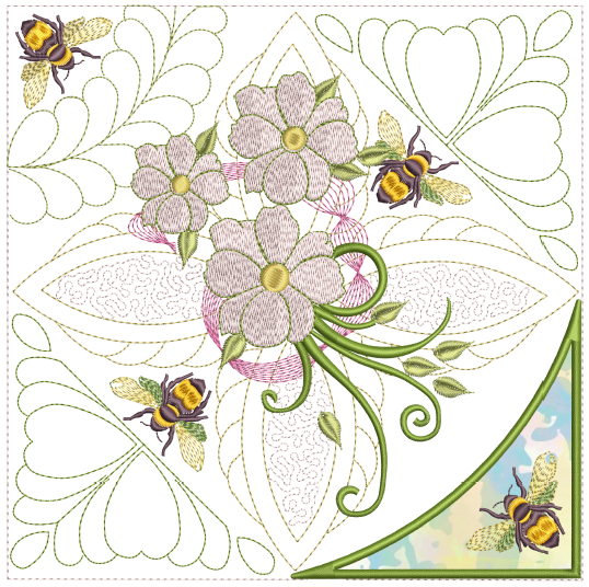 Jardin A La Francaise Quilt 6x6