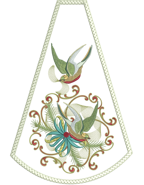 Joyeux Noel In-The-Hoop Mini Tree Skirt 8X12