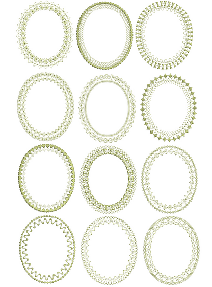 Lady Chatelaine Monogram Frames