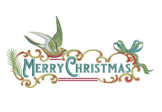 Merry Christmas Dining 6x10