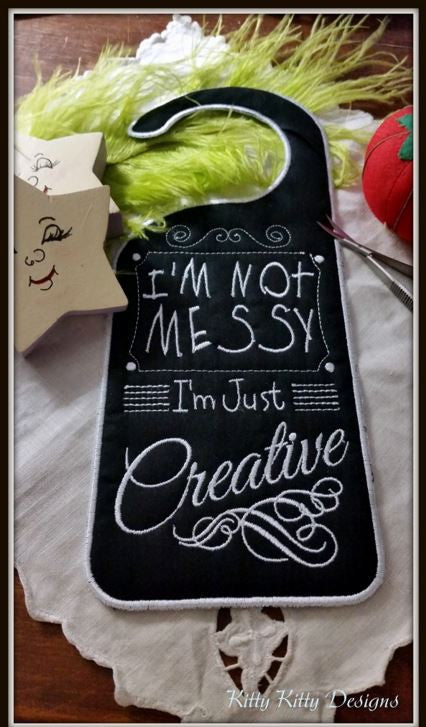 Messy Door Hanger 5x7