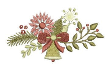 Neo-Classic Christmas Napkin Ring Set