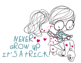 Never Grow Up - It's A Trick! Cutter Design