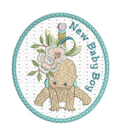 New Baby Boy Tag 4x4