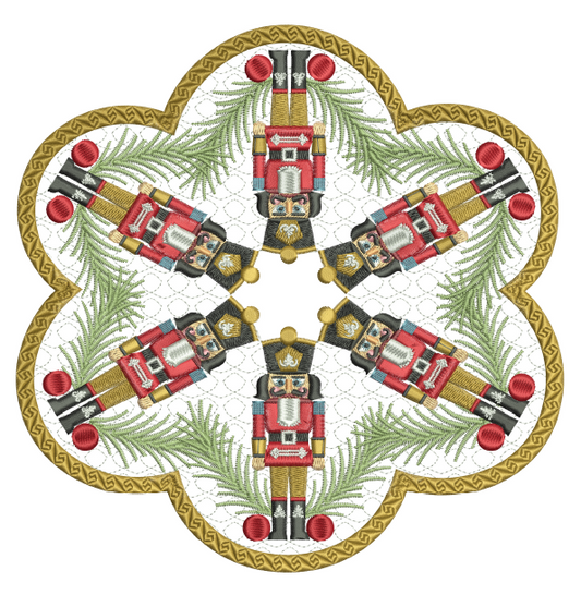 Nutcracker Candle Mat 6x6
